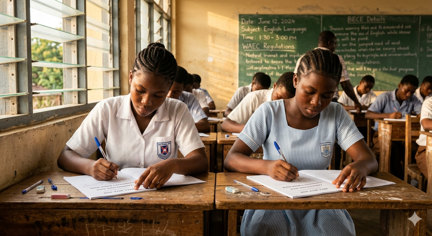BECE student preparing for placement